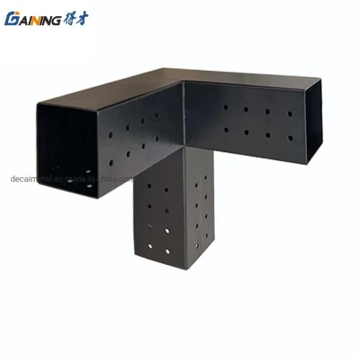 Soporte de poste de pérgola de tamaño modular y soportes de esquina para madera 4X4 6X6